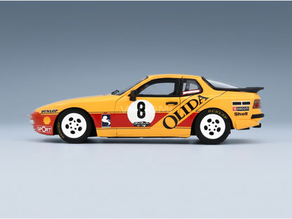 Porsche 944 Turbo No. 8 Andre Bourdon Cup Champion France 1988 Spark Model 1:43 scale model - side view