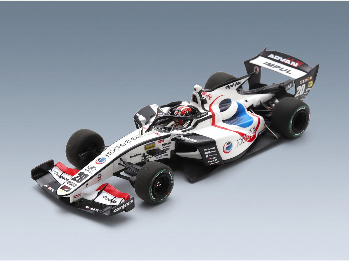 Dallara SF23 TRD 01F Team Enex Impul No. 20 Yuji Kunimoto Super Formula 2024 Spark Model 1:43 scale model - front three-quarter view