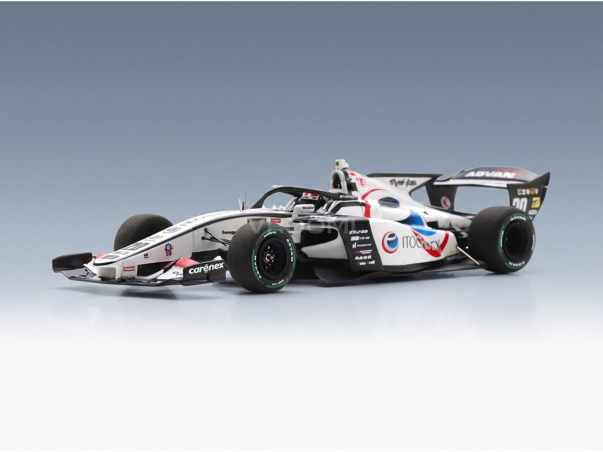 Dallara SF23 TRD 01F Team Enex Impul No. 20 Yuji Kunimoto Super Formula 2024 Spark Model 1:43 scale model - rear three-quarter view