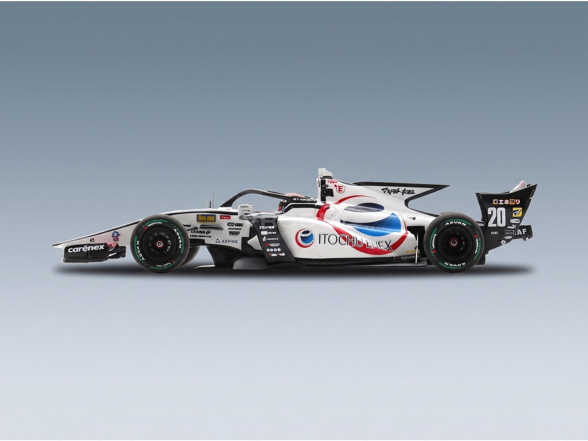 Dallara SF23 TRD 01F Team Enex Impul No. 20 Yuji Kunimoto Super Formula 2024 Spark Model 1:43 scale model - side view