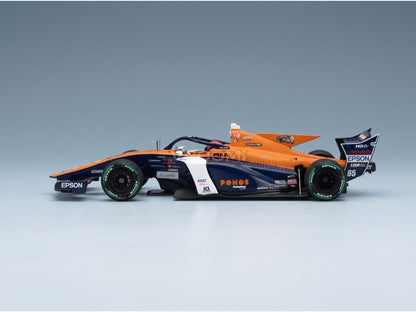 Dallara SF23 HR-417-E Team Ponos Nakajima Racing M-TEC No. 65 Ren Sato Super Formula 2024 Spark Model 1:43 scale model - side view