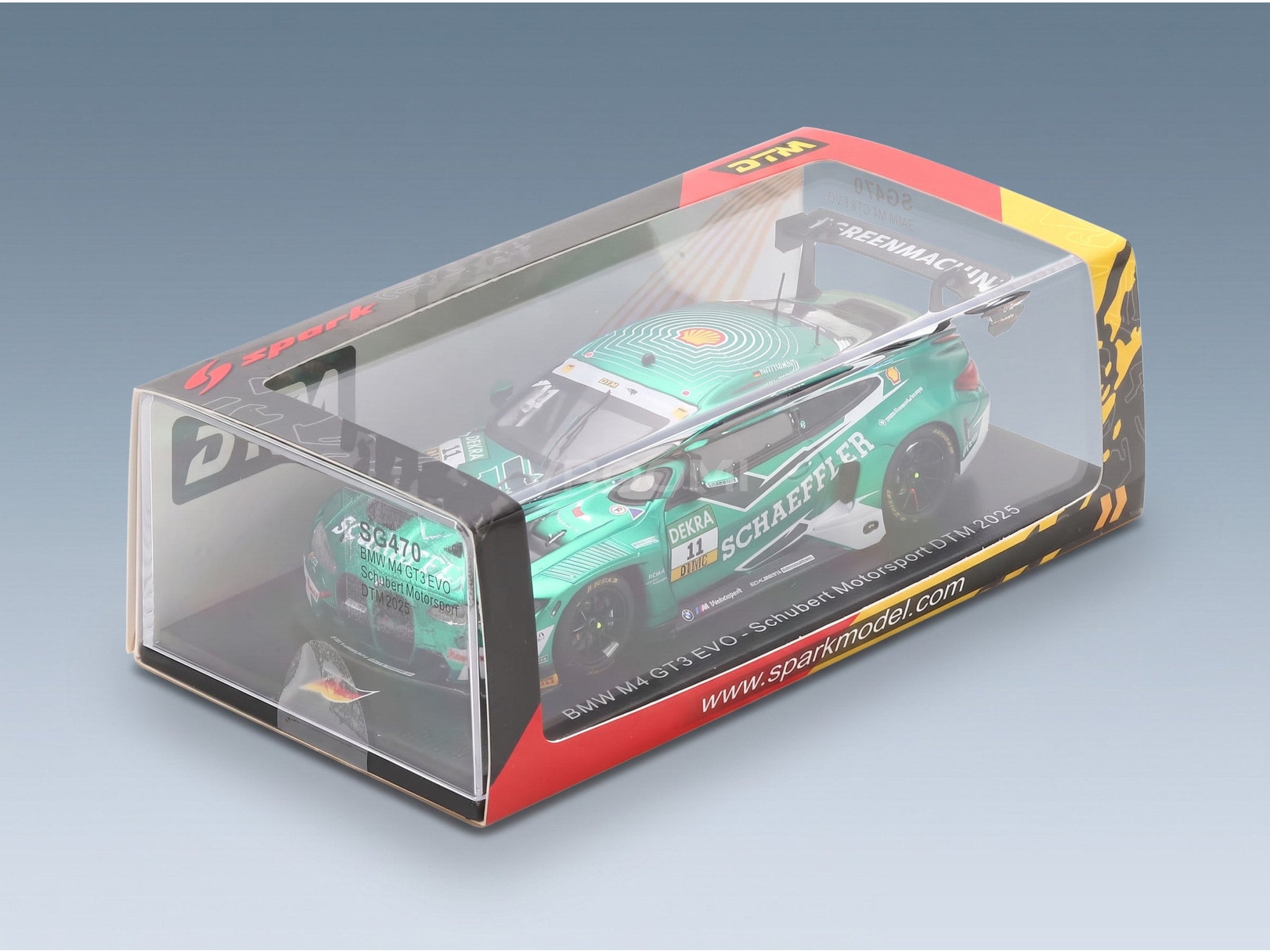 BMW M4 GT3 EVO Schubert Motorsport No. 11 Marco Wittmann DTM 2025 Spark Model 1:43 scale model - original packaging