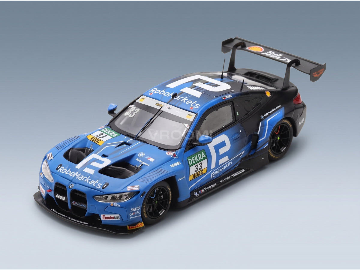 BMW M4 GT3 EVO Schubert Motorsport No. 33 René Rast DTM 2025 Spark Model 1:43 scale model - front three-quarter view