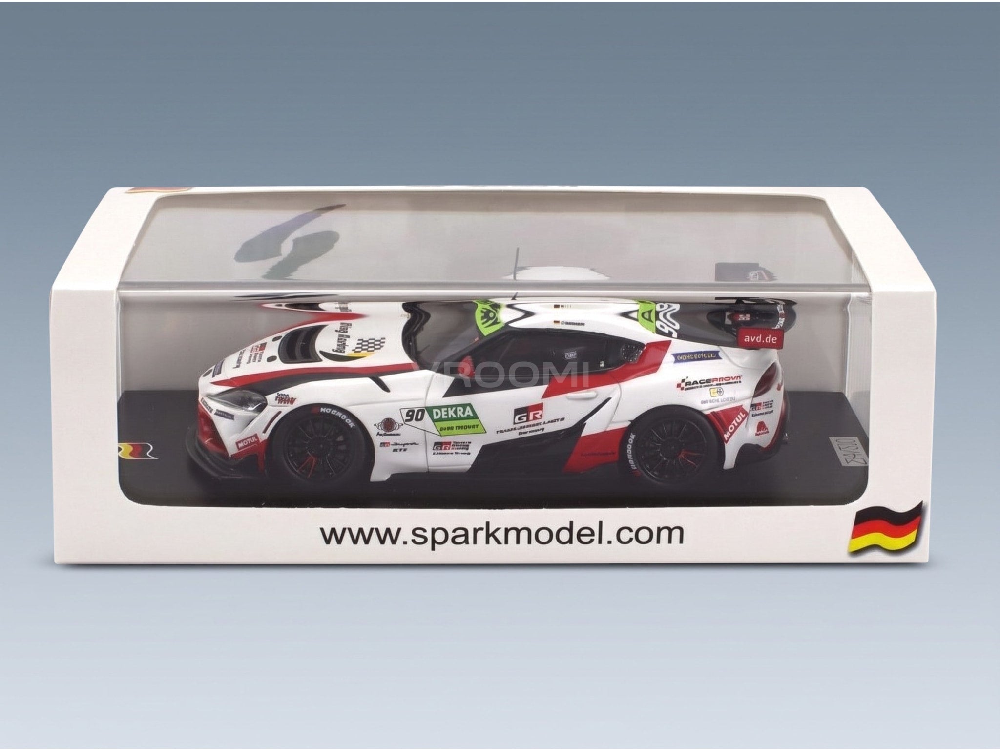 Toyota Supra GR GT4 Toyota Gazoo Racing No. 90 Tim Heinemann Europe Champion DTM Trophy 2022 Spark Model 1:43 scale model - original packaging