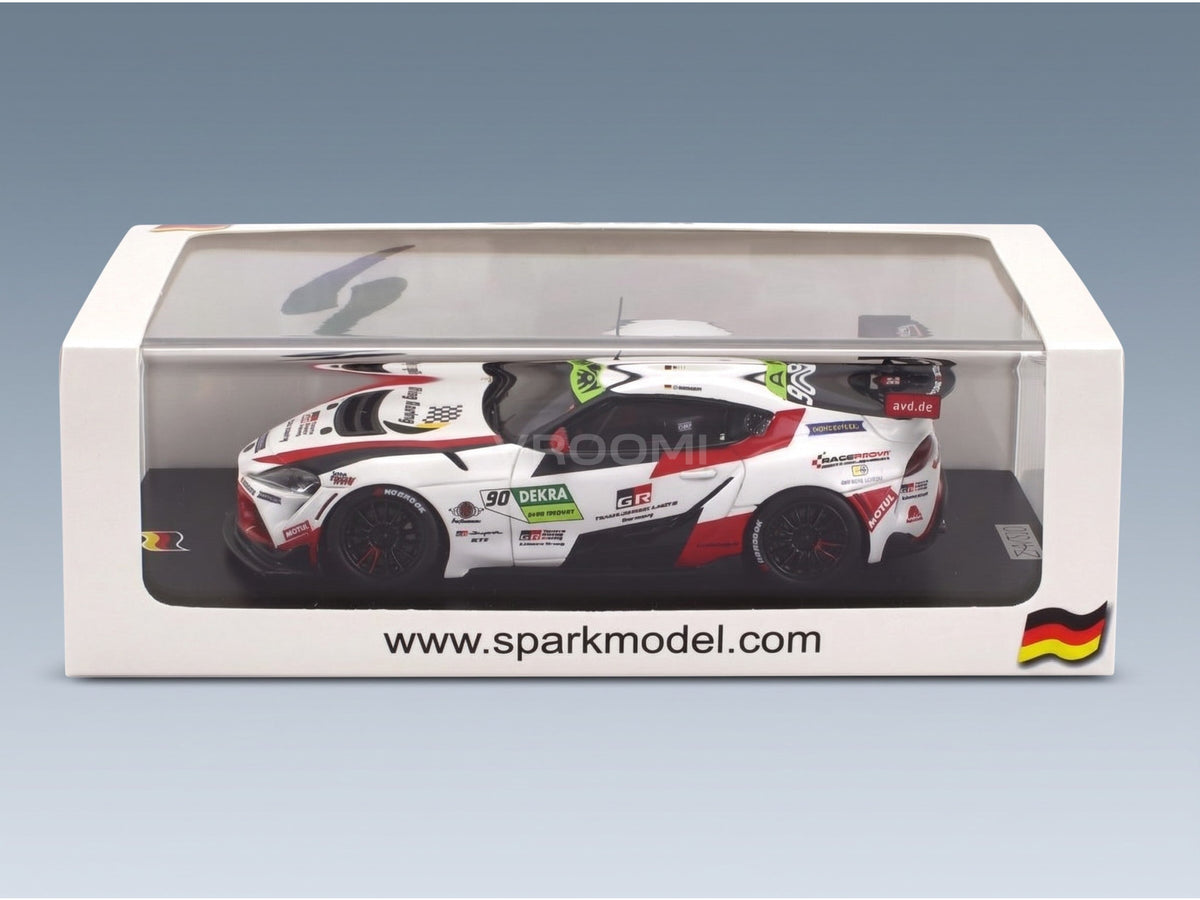 Toyota Supra GR GT4 Toyota Gazoo Racing No. 90 Tim Heinemann Europe Champion DTM Trophy 2022 Spark Model 1:43 scale model - original packaging