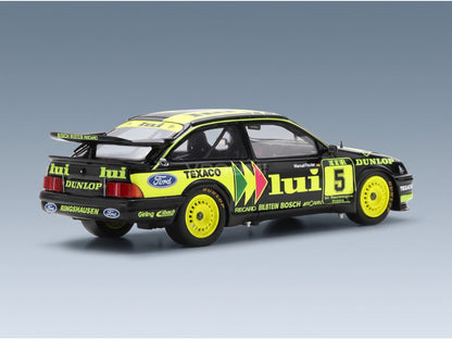 Ford Sierra RS500 Cosworth No. 5 Manuel Reuter DTM 1988 Spark Model 1:43 scale model - rear three-quarter view