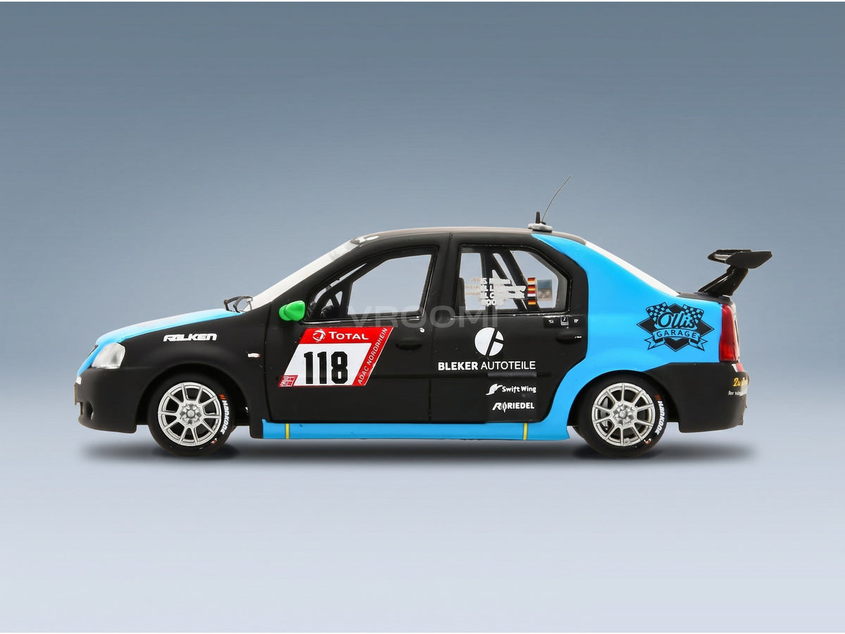 Dacia Logan Team Swiftwing.de No. 118 Oliver Kriese Michael Lachmayer Mikhail Charoudin 24h Nürburgring 2021 Spark Model 1:43 scale model - side view