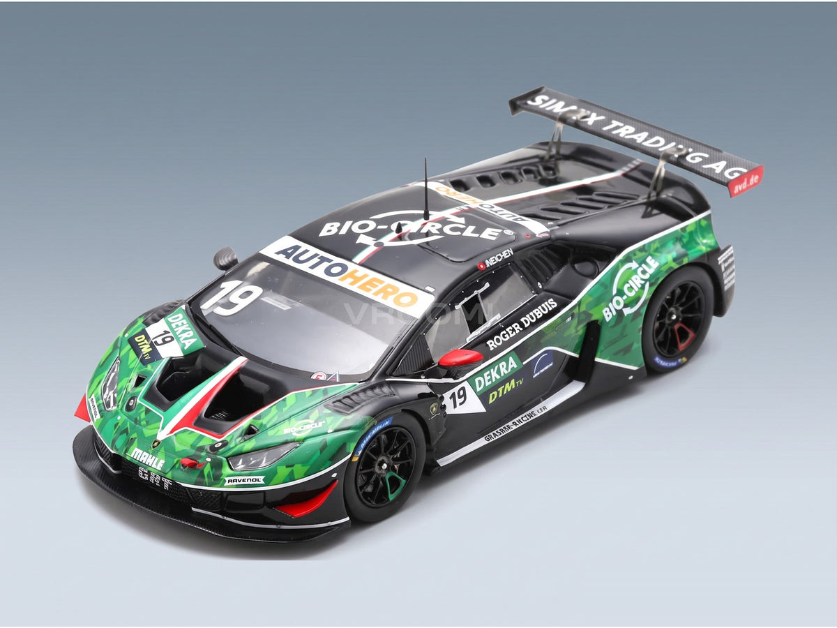 Lamborghini Huracán GT3 EVO GRT No. 19 Rolf Ineichen DTM 2022 Spark Model 1:43 scale model - front three-quarter view