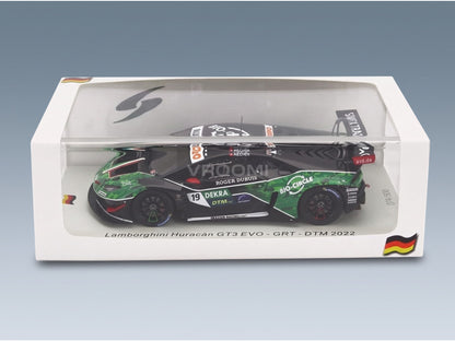 Lamborghini Huracán GT3 EVO GRT No. 19 Rolf Ineichen DTM 2022 Spark Model 1:43 scale model - original packaging