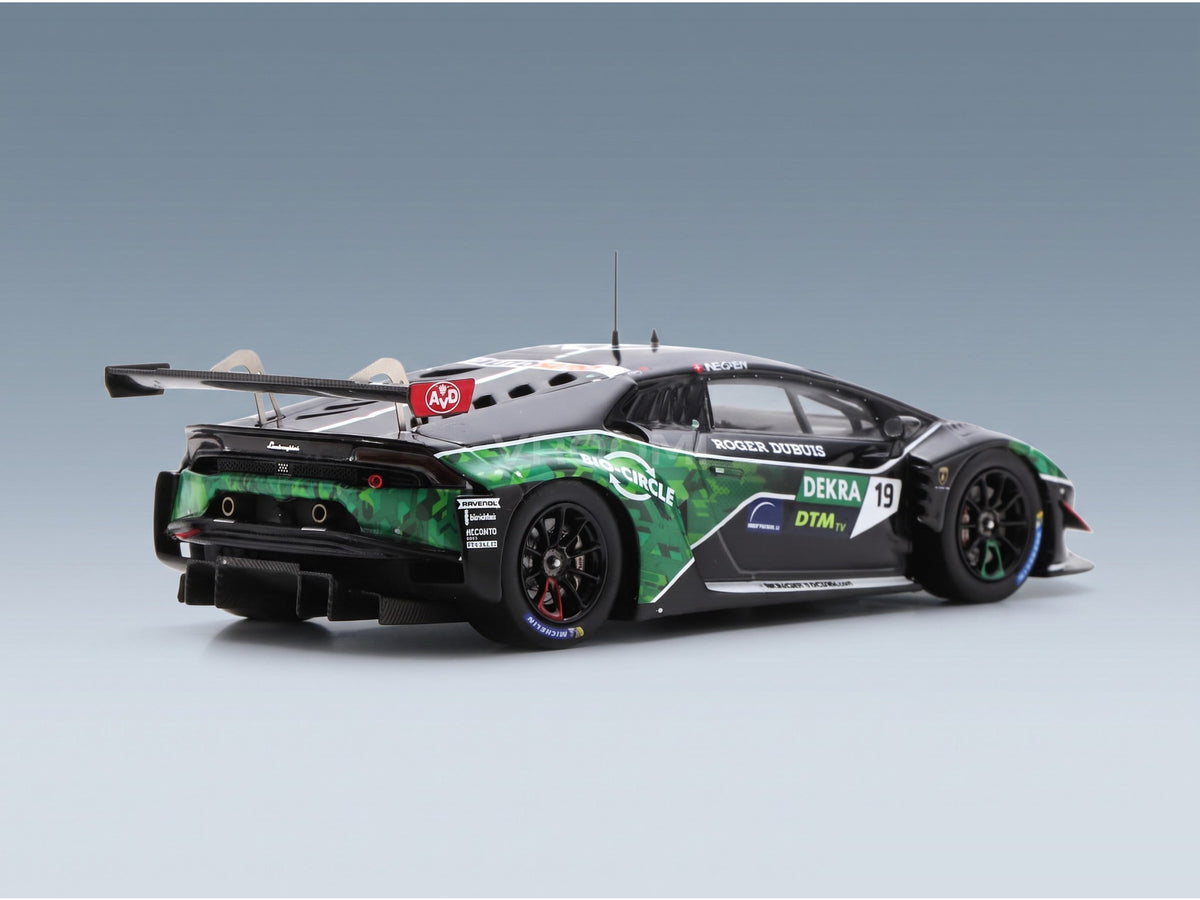 Lamborghini Huracán GT3 EVO GRT No. 19 Rolf Ineichen DTM 2022 Spark Model 1:43 scale model - rear three-quarter view