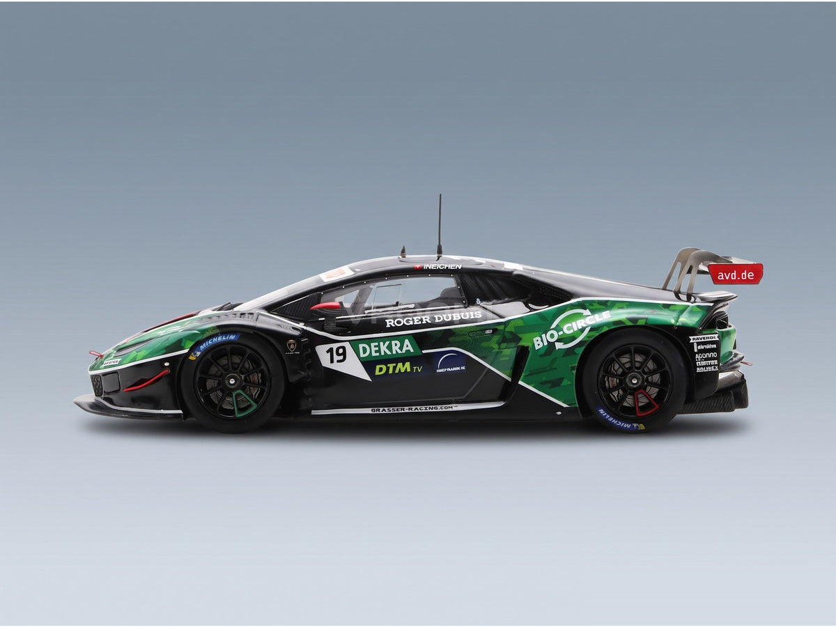 Lamborghini Huracán GT3 EVO GRT No. 19 Rolf Ineichen DTM 2022 Spark Model 1:43 scale model - side view