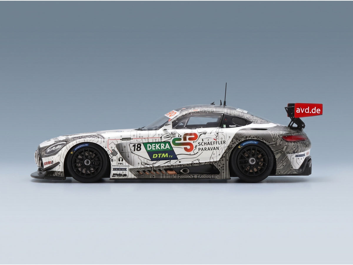 Mercedes-AMG GT3 EVO Mücke Motorsport No. 18 Maximilian Buhk DTM 2022 Spark Model 1:43 scale model - side view