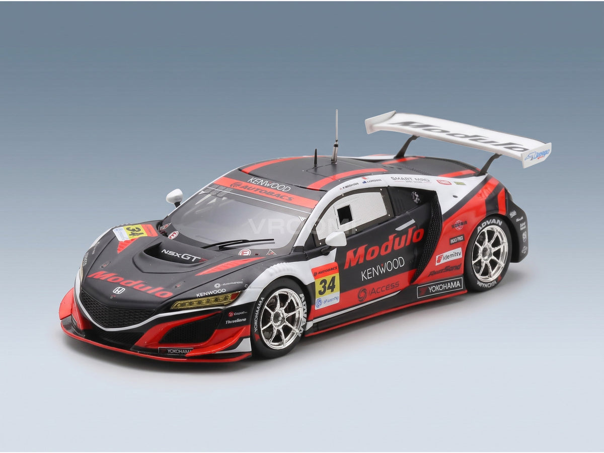 Honda NSX GT3 Team Modulo Drago Corse No. 34 GT300 Class Ryo Michigami Jake Parson Super GT 2020 Spark Model 1:43 scale model - front three-quarter view
