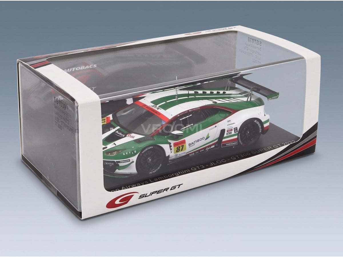 Lamborghini Aventador GT3 Team JLOC No. 87 GT300 Super GT 2022 K. Mtsuura N. Sakaguchi Spark Model 1:43 scale model - original packaging