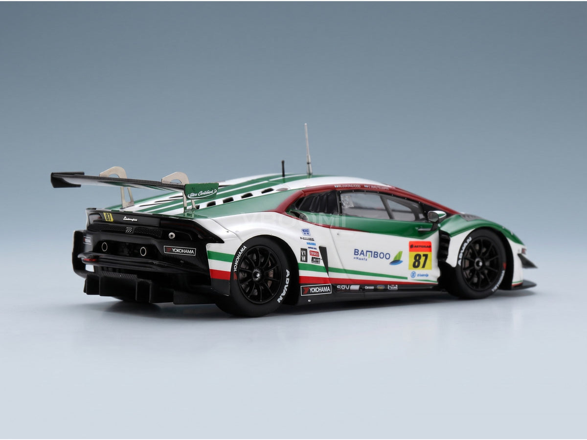 Lamborghini Aventador GT3 Team JLOC No. 87 GT300 Super GT 2022 K. Mtsuura N. Sakaguchi Spark Model 1:43 scale model - rear three-quarter view
