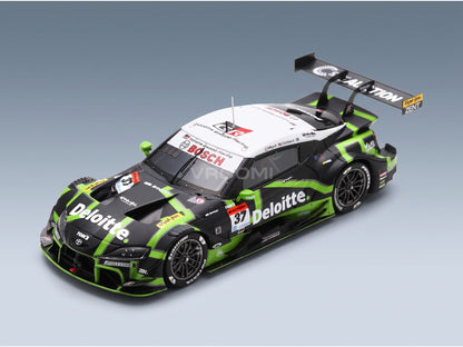 Toyota Supra GR Team Deloitte No. 37 GT500 Class Giuliano Alesi Ukyo Sasahara Super GT 2024 Spark Model 1:43 scale model - front three-quarter view