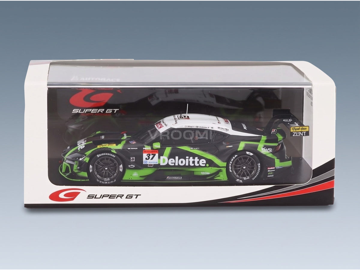 Toyota Supra GR Team Deloitte No. 37 GT500 Class Giuliano Alesi Ukyo Sasahara Super GT 2024 Spark Model 1:43 scale model - original packaging