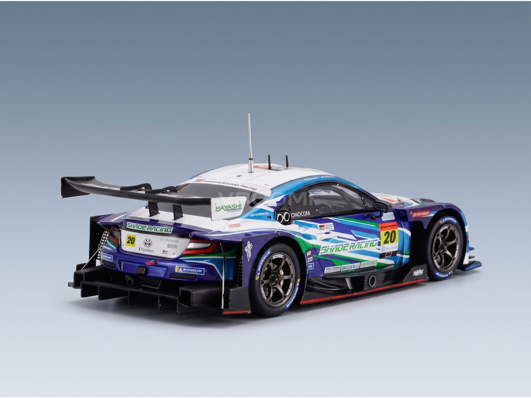 Toyota GR86 GT Team Shade Racing No. 20 Katsuyuki Hiranaka Eijiro Shimizu GT300 Class Super GT 2024 Spark Model 1:43 scale model - rear three-quarter view