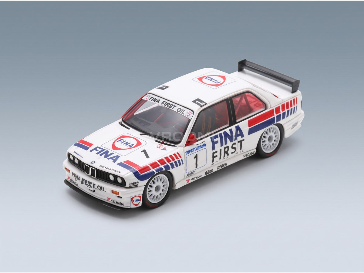 BMW 3-Series (E30) M3 Team BMW Fina No. 1 Roberto Ravaglia Superturismo Monza 1992 Spark Model 1:43 scale model - front three-quarter view