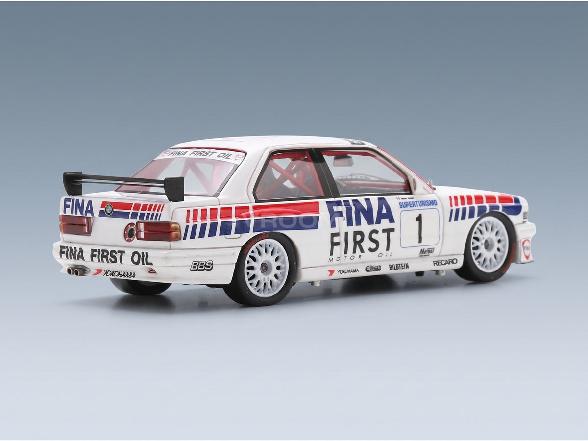 BMW 3-Series (E30) M3 Team BMW Fina No. 1 Roberto Ravaglia Superturismo Monza 1992 Spark Model 1:43 scale model - rear three-quarter view
