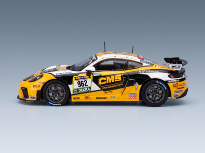 Porsche 718 Cayman GT4 CS Team W&S Motorsport No. 962 Oberheim Miemois Stegmann Wiedmann Winner Cup 3 Pro 24h Nürburgring 2026 IXO Models 1:43 scale model - side view