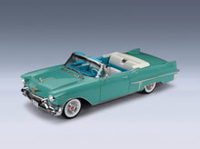 Cadillac Series 62 Convertible Open 1957 Thebes Green Metallic Stamp Models 1:18 scale model - front three-quarter view