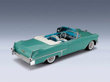 Cadillac Series 62 Convertible Open 1957 Thebes Green Metallic Stamp Models 1:18 scale model - rear three-quarter view