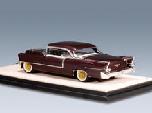 Cadillac Eldorado Seville 1956 Chantilly Maroon Metallic Stamp Models 1:43 scale model - rear three-quarter view