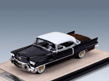 Cadillac Eldorado Seville Prototype 1956 Black White Stamp Models 1:43 scale model - front three-quarter view
