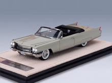 Cadillac Eldorado Biarritz Cabriolet Open 1963 Bahama Sand Stamp Models 1:43 scale model - front three-quarter view