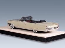 Cadillac Eldorado Biarritz Cabriolet Open 1963 Bahama Sand Stamp Models 1:43 scale model - rear three-quarter view
