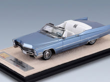 Cadillac De Ville Cabriolet Open 1967 Marina Blue Metallic Stamp Models 1:43 scale model - front three-quarter view