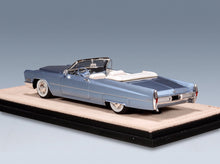 Cadillac De Ville Cabriolet Open 1967 Marina Blue Metallic Stamp Models 1:43 scale model - rear three-quarter view