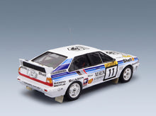 Audi Quattro A2 No. 11 L. Lampi P. Kuukkala Rally 1000 Lakes Night Version 1985 Trofeu 1:43 scale model - rear three-quarter view