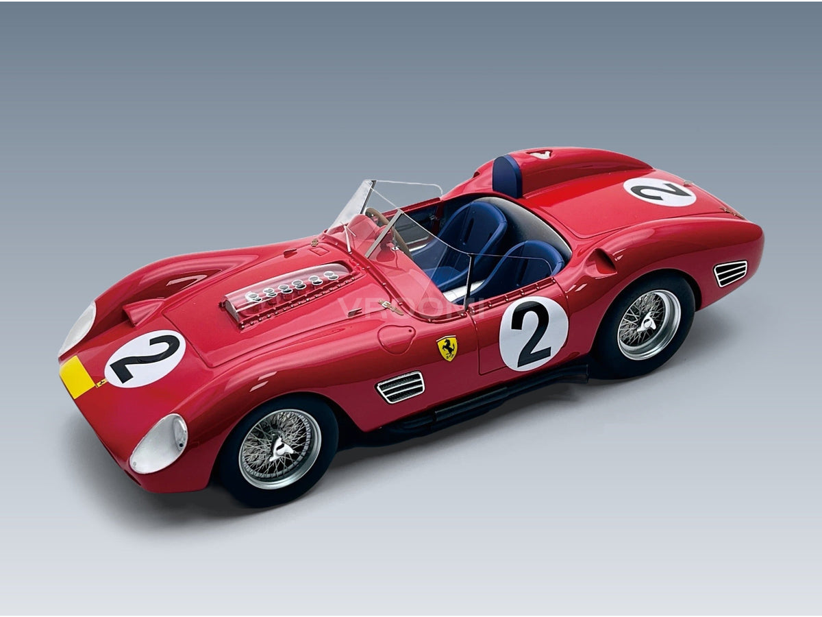 Ferrari 250TR Testarossa 3.0L V12 Spider Scuderia Ferrari SpA No. 2 Cliff Allison Willy Mairesse Phil Hill 3rd 1000km Nürburgring 1960 Tecnomodel 1:18 scale model - front three-quarter view