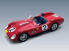 Ferrari 250TR Testarossa 3.0L V12 Spider Scuderia Ferrari SpA No. 2 Cliff Allison Willy Mairesse Phil Hill 3rd 1000km Nürburgring 1960 Tecnomodel 1:18 scale model - front three-quarter view