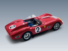 Ferrari 250TR Testarossa 3.0L V12 Spider Scuderia Ferrari SpA No. 2 Cliff Allison Willy Mairesse Phil Hill 3rd 1000km Nürburgring 1960 Tecnomodel 1:18 scale model - rear three-quarter view