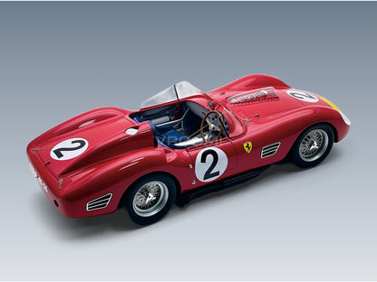 Ferrari 250TR Testarossa 3.0L V12 Spider Scuderia Ferrari SpA No. 2 Cliff Allison Willy Mairesse Phil Hill 3rd 1000km Nürburgring 1960 Tecnomodel 1:18 scale model - rear three-quarter view