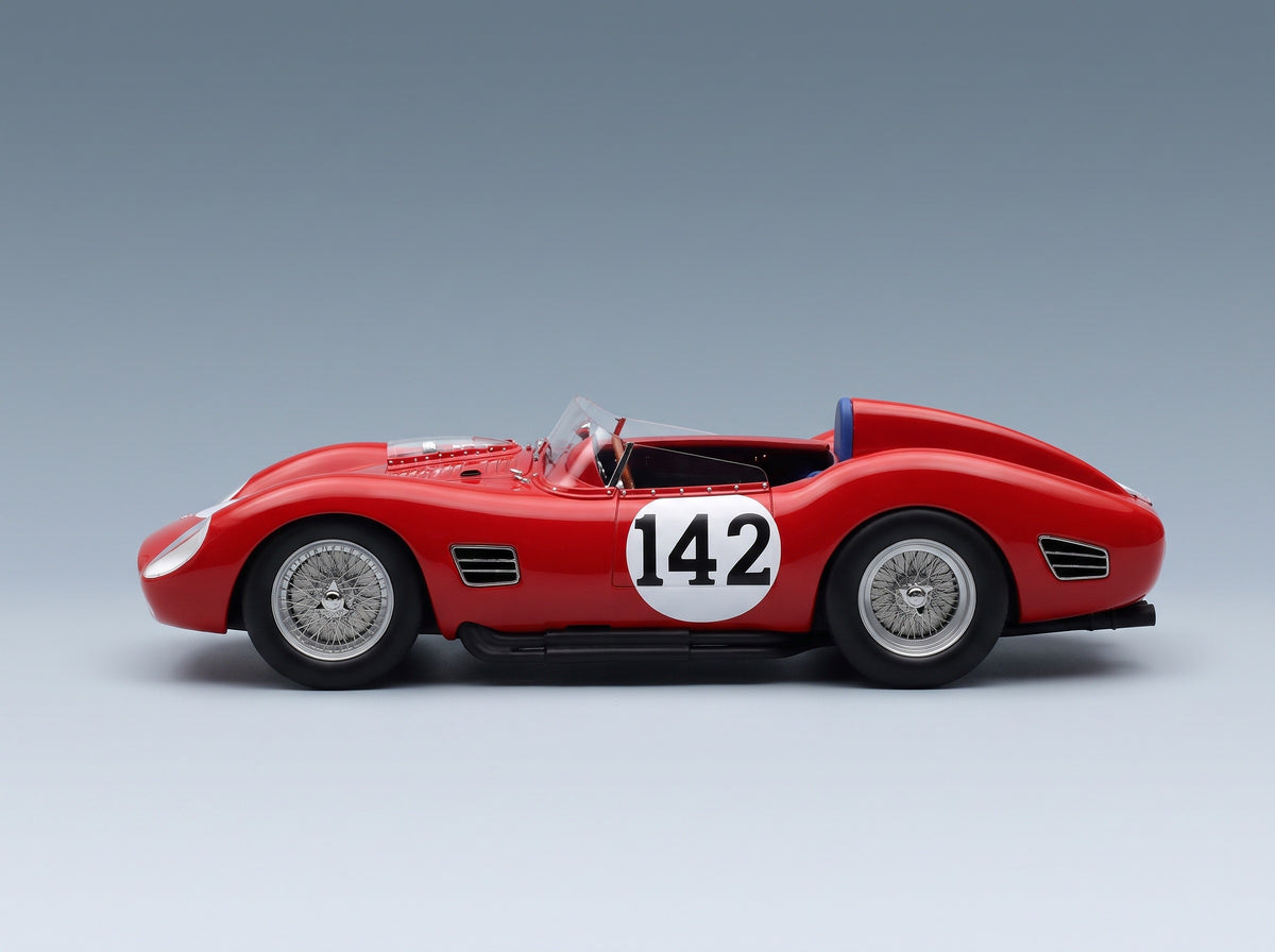 Ferrari Dino 196S V6 Spider No. 142 Cabianca Scarlatti Targa Florio 1959 Tecnomodel 1:18 scale model - side view