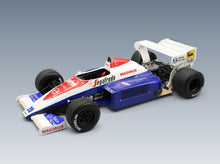 Toleman TG184 Hart Turbo Toleman Group Motorsport No. 20 Johnny Cecotto USA GP 1984 Tecnomodel 1:18 scale model - front three-quarter view