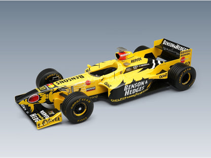Jordan F1 198 Honda MF-301 HC No. 10 Ralph Schumacher Australian GP 1998 Tecnomodel 1:18 scale model - front three-quarter view