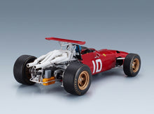 Ferrari F1 312 Scuderia Ferrari No. 10 Jacky Ickx Dutch GP 1968 with Driver Tecnomodel 1:18 scale model - rear three-quarter view