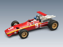 Ferrari F1 312 Scuderia Ferrari No. 9 Jacky Ickx Nürburgring GP 1968 with Driver Tecnomodel 1:18 scale model - front three-quarter view