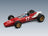Ferrari 312 F1 No. 17 John Surtees Monaco GP 1966 with Driver Figure Tecnomodel 1:18 scale model - front three-quarter view