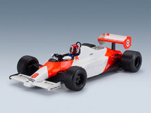McLaren F1 MP4/1C No. 8 Niki Lauda Monaco GP 1983 with Rain Tyres with Driver Tecnomodel 1:18 scale model - front three-quarter view