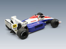 Toleman TG184 Hart Turbo Toleman Group Motorsport No. 20 Johnny Cecotto Dallas GP 1984 with Driver Tecnomodel 1:18 scale model - rear three-quarter view