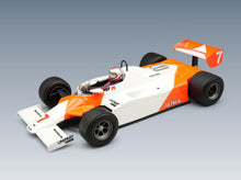 McLaren F1 MP4/1B Ford Cosworth No. 7 John Watson Monaco GP 1982 with Driver Tecnomodel 1:18 scale model - front three-quarter view