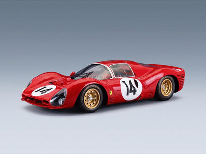 Ferrari 330 P3 Ferrari SEFAC No. 14 Parkes Surtees Winner 1000 km Monza 1966 Top Marques 1:12 scale model - front three-quarter view