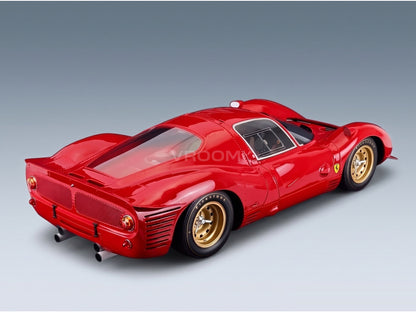 Ferrari 330 P3 Coupé Street Version 1966 Red Top Marques 1:12 scale model - rear three-quarter view