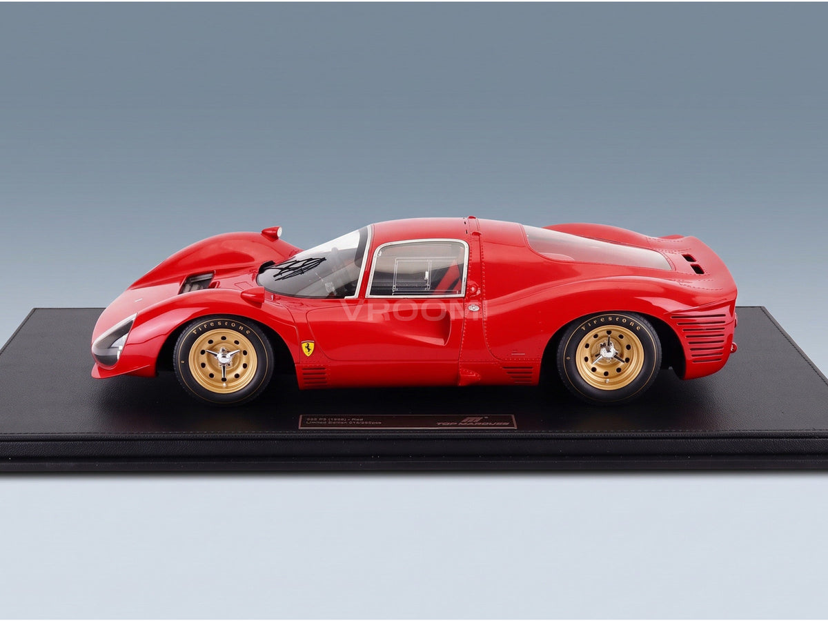 Ferrari 330 P3 Coupé Street Version 1966 Red Top Marques 1:12 scale model - side view